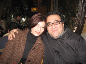 علاء حليحل وزوجته المحامية عبير بكر